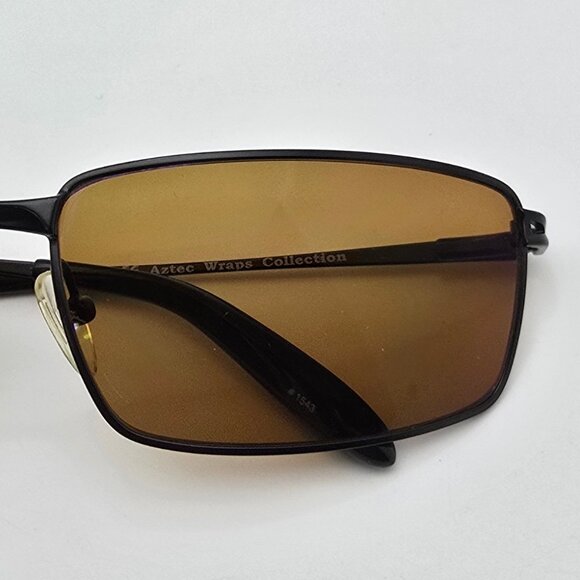 Aztec Wraps Collection AW0011 Black Eyeglasses Frame w/ Flexhinge 59-17-125 - Picture 13 of 14